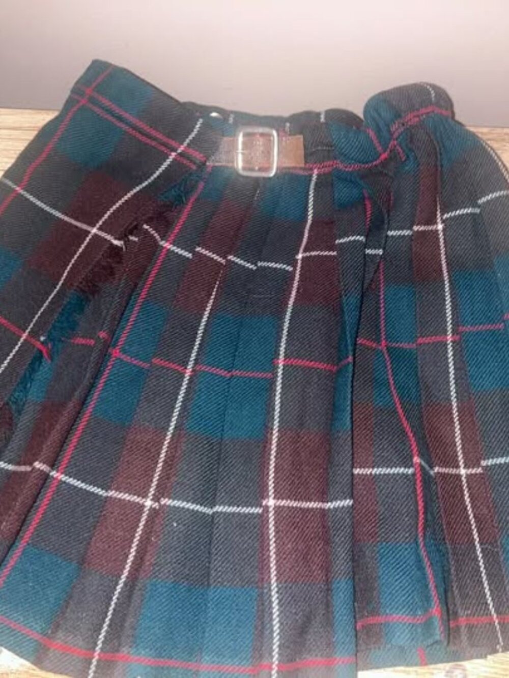 Girls 3 to 4 St Michael Plaid Tartan Klit skirt